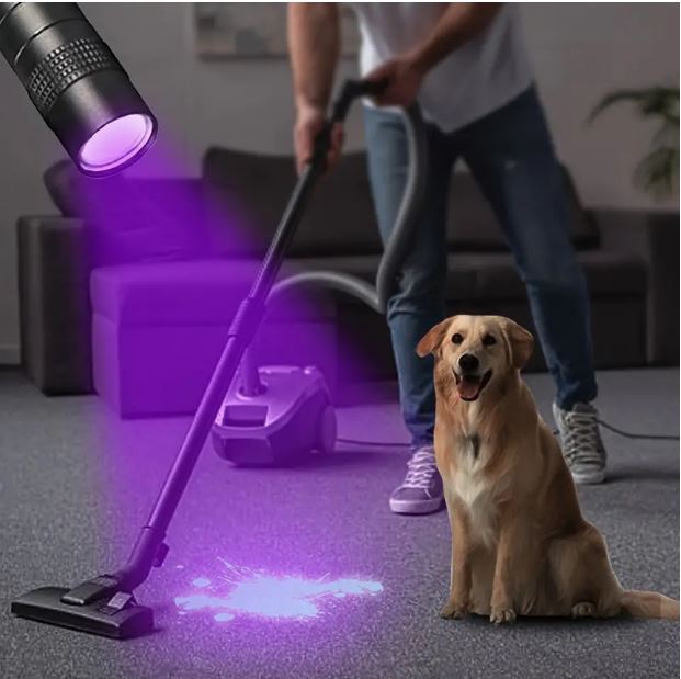 1 Piece Uv Black Light Flashlights With Clip - 395Nm - Little Tokyo SA