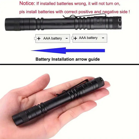 3-Piece Uv Black Light Flashlights With Clip - 395Nm - Little Tokyo SA