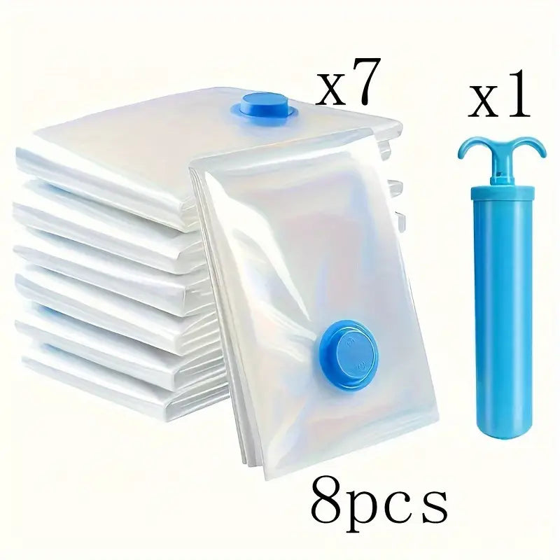8-Pack Extra Large Vacuum Storage Bags 40"x60" with Hand Pump - Little Tokyo SA