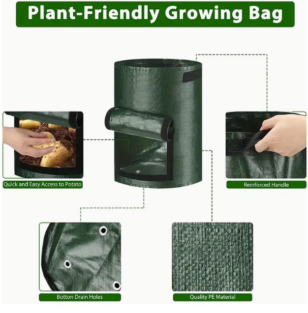 Premium Vegetable Growth Bag - Durable 10 Gallon Cloth Tank - Little Tokyo SA