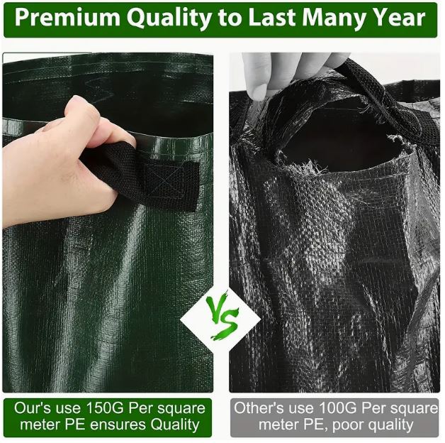 Premium Vegetable Growth Bag - Durable 10 Gallon Cloth Tank - Little Tokyo SA
