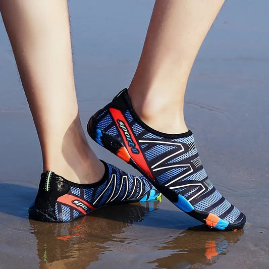 Quick Drying Stripe Water Socks, Color Block, Breathable Sporty, Non-slip - Little Tokyo SA
