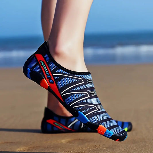 Quick Drying Stripe Water Socks, Color Block, Breathable Sporty, Non-slip - Little Tokyo SA