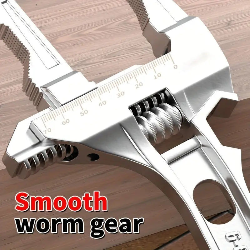 Temu multifunctional bathroom wrench tool with adjustable handle and versatile design for plumbing and repair tasks.