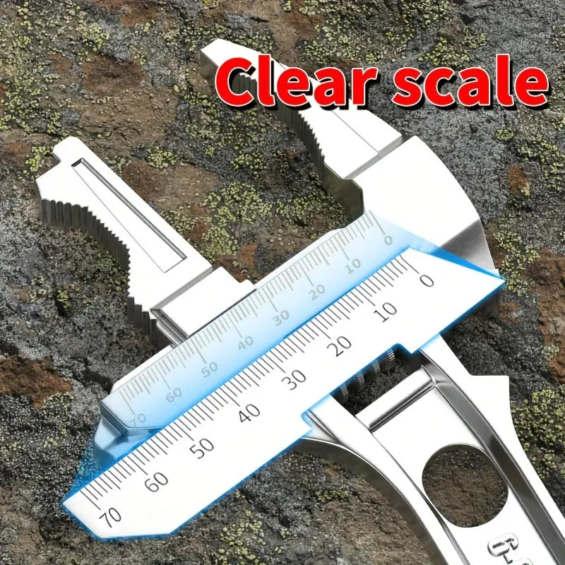 Temu multifunctional bathroom wrench tool with adjustable grip and ergonomic handle for plumbing repairs.