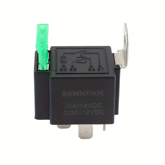 1pc Top Grade Quality 4 Pin 30A Auto Relay with Fuse, Coil Voltage 12VDC
