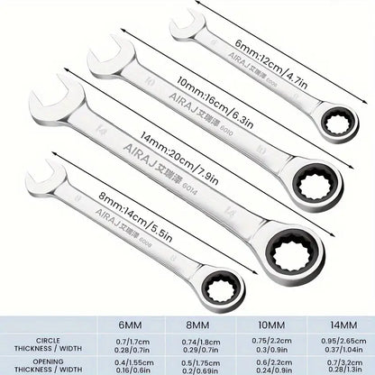 AIRAJ Universal Torx Wrench Adjustable Torque 6mm Ratchet Spanner