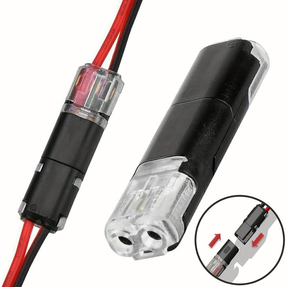 6pcs 2 Pin Power Connector Plug - Quick Connectors