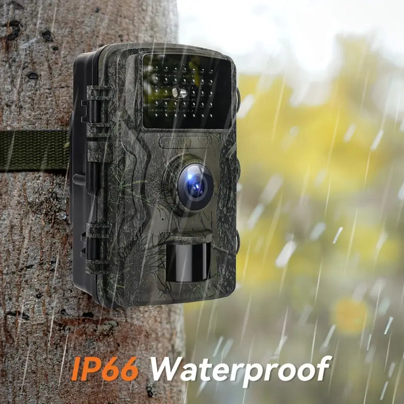 HOTU HD Trail Camera with 2-Inch Display, 16MP Wildlife Camouflage Camera