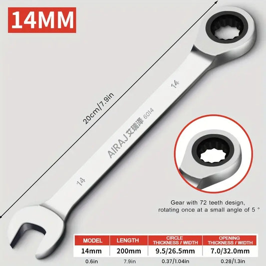 AIRAJ Universal Torx Wrench Adjustable Torque 14mm Ratchet Spanner