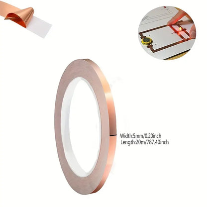 1 Roll of Premium Single-Sided Copper Foil Tape