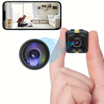 Mini Security Camera, HD Audio and Video Recording, Night Vision Motion Detection