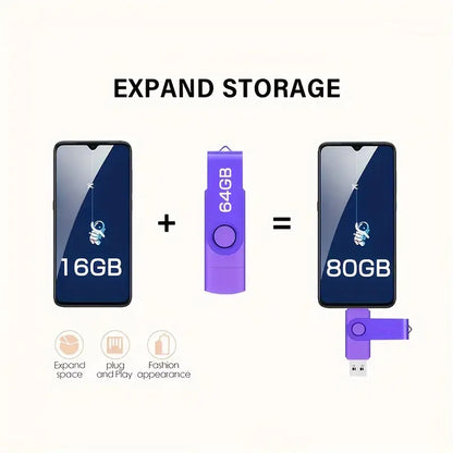 Hi-Speed USB 2.0 Type-c USB Flash Drive OTG Pen Drive 128GB