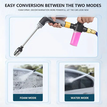 Multi-functional High Pressure Car Wash Spray Gun and Foam Tank Set