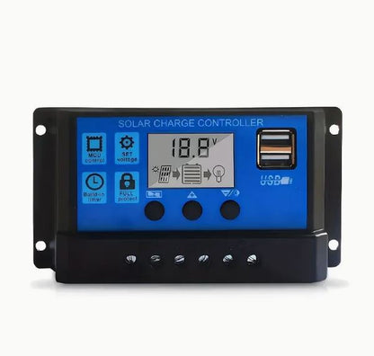 30A Multifunctional PWM Solar Charge Controller with USB