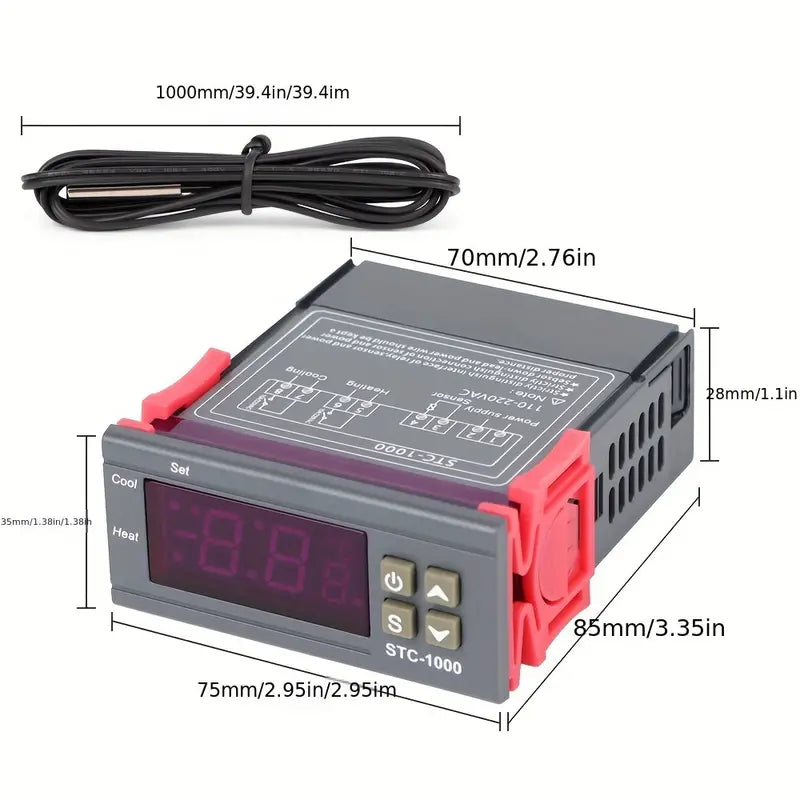 Accurate STC-1000 12v DC LED Digital Thermostat Controller