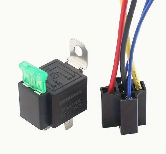 12V 30A Auto Relay Kit | Fuse-Protected for Safety