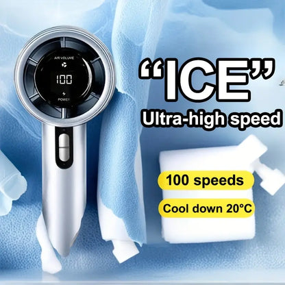 1pc AI00 Handheld Turbo Fan - Ultra Powerful 13000 RPM High-Speed