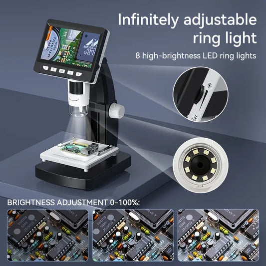 1set 1000X Digital Microscope 8LED Real Shot Rendering