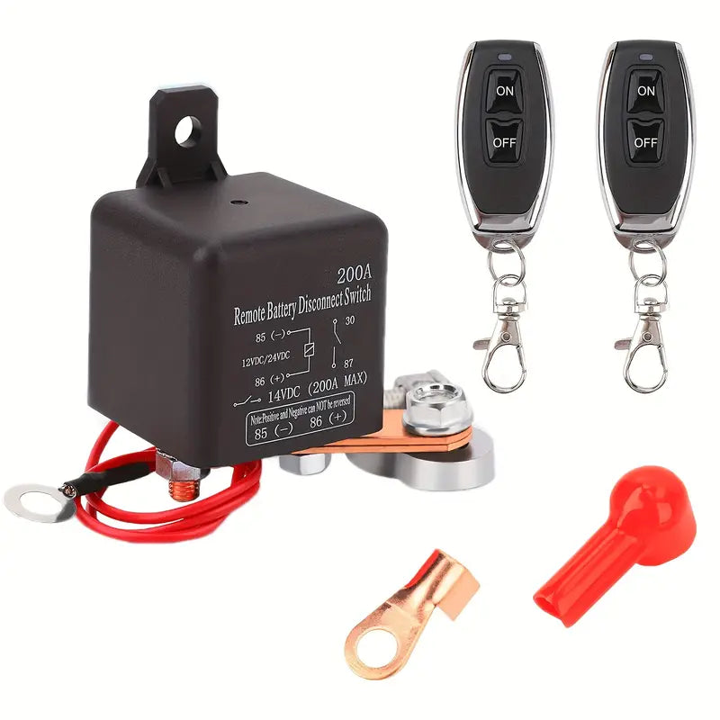 DC12V 200A Remote Battery Disconnect Switch Kill Switch For Cars