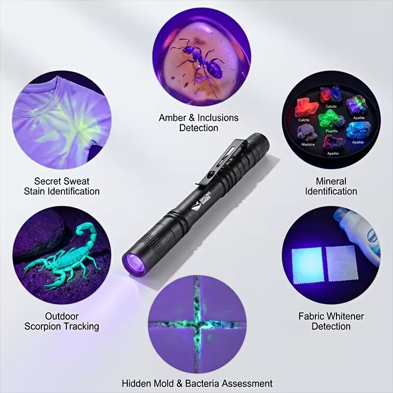 3 Mode Smiling Shark UV Flashlight