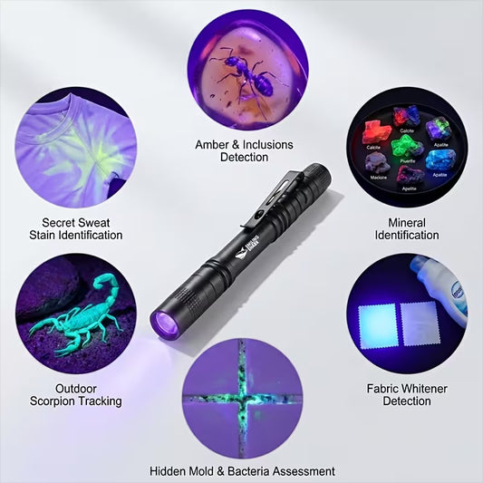 3 Mode Smiling Shark UV Flashlight