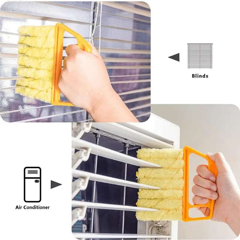 1pc Easy-Glide Microfiber Duster for Windows and Blinds