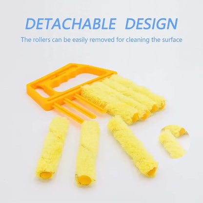 1pc Easy-Glide Microfiber Duster for Windows and Blinds