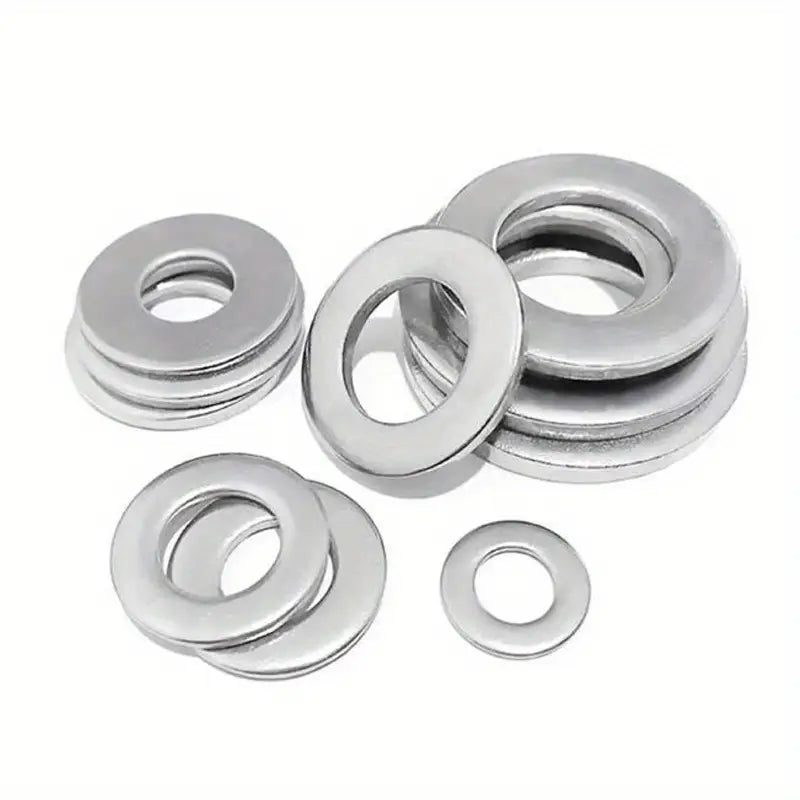 180pcs Stainless Steel Flat Washers Assortment Kit