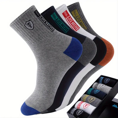 6 Pairs Mens Soft Cotton Blend Athletic Socks