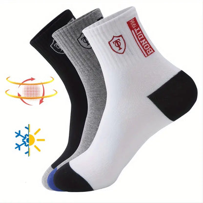 6 Pairs Mens Soft Cotton Blend Athletic Socks