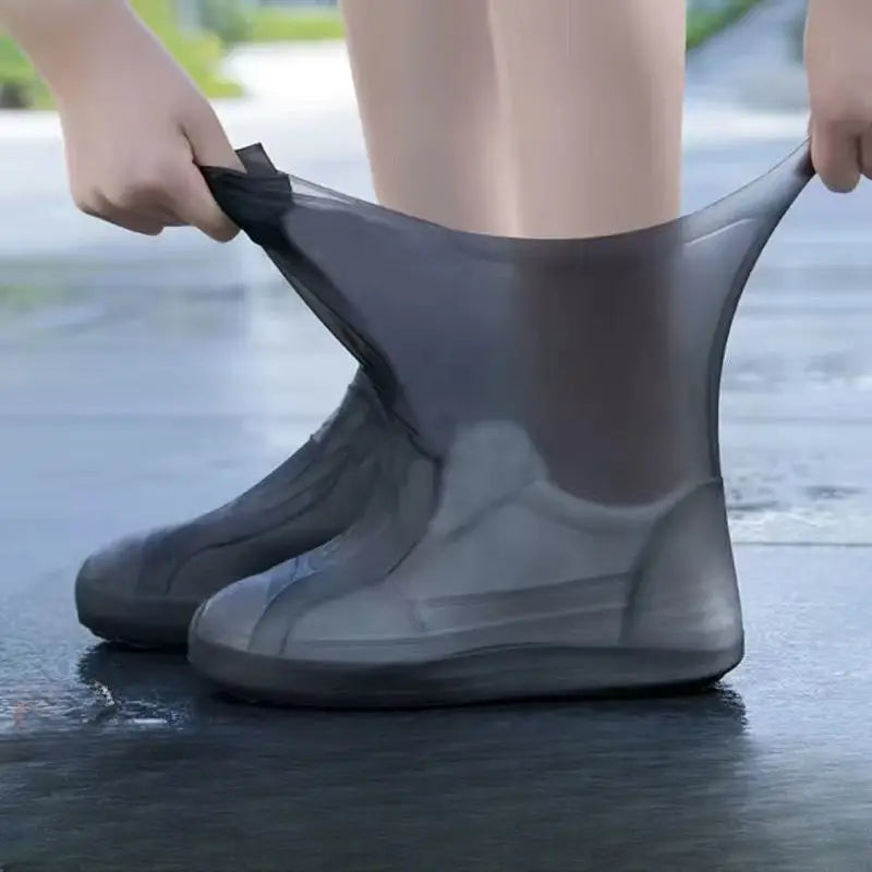 1 Set of Waterproof Outdoor Latex Rain Boots