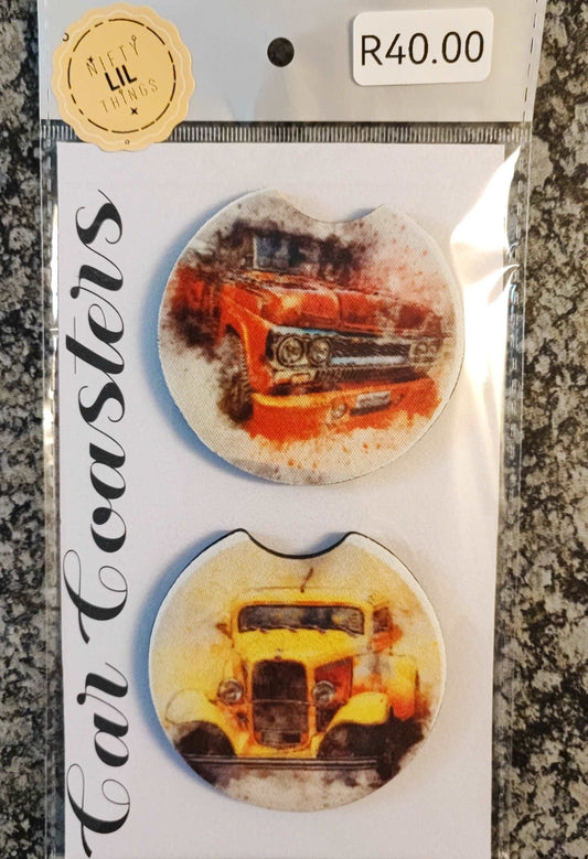 In-Car Custom Rubber Themed Coasters