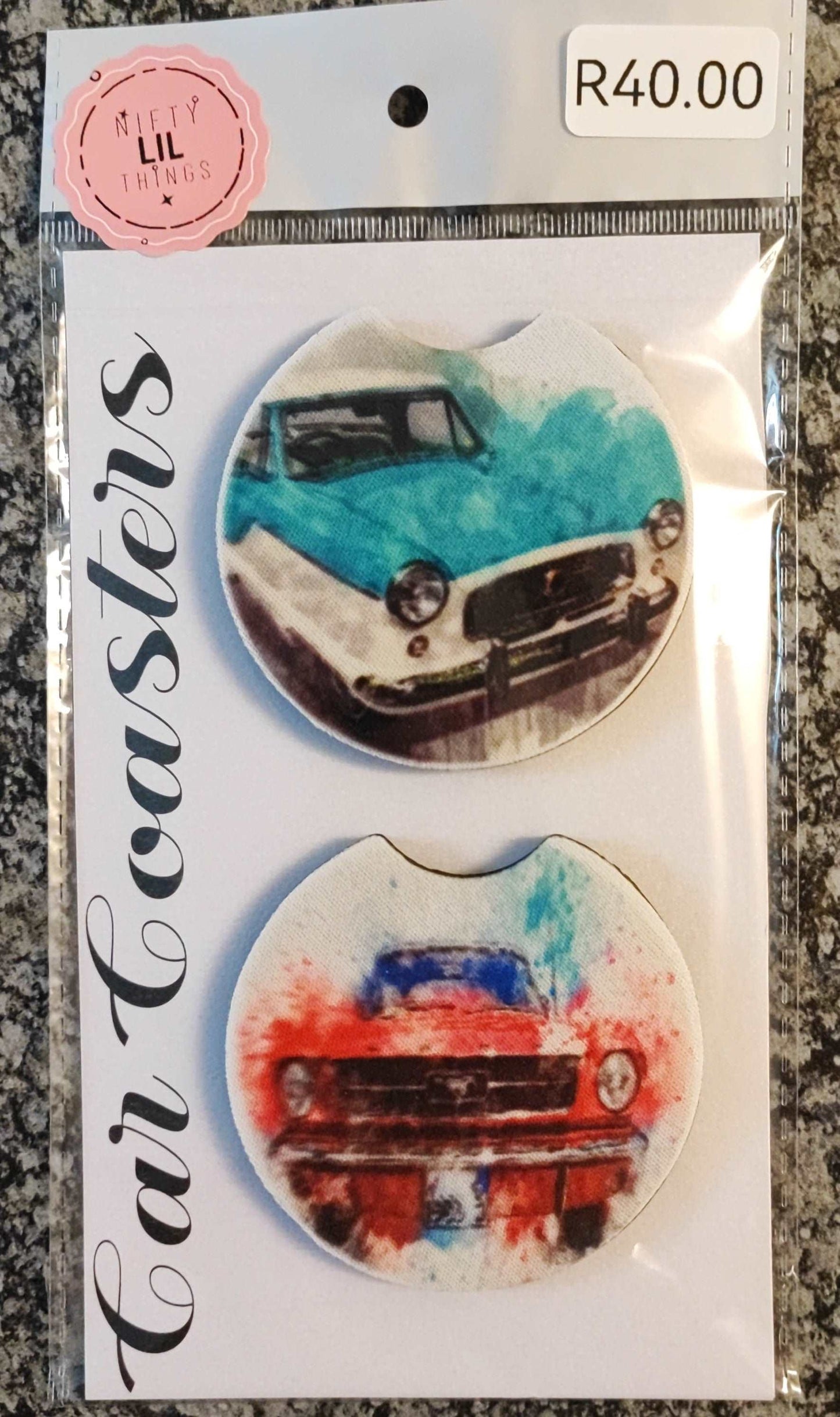 In-Car Custom Rubber Themed Coasters