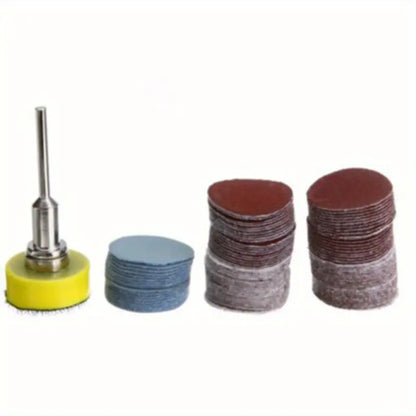 100pcs Sanding Disc-Abrasive Paper and 1-Inch Abrasive Polishing Pad For Rotary Tools