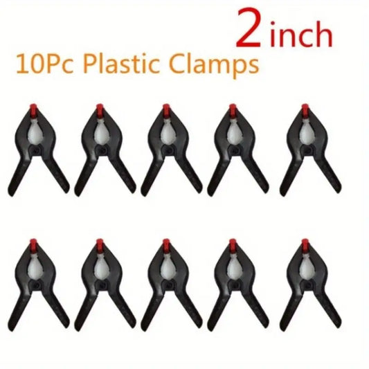 10pcs Plastic Spring Clamps, DIY Clip For Woodworking