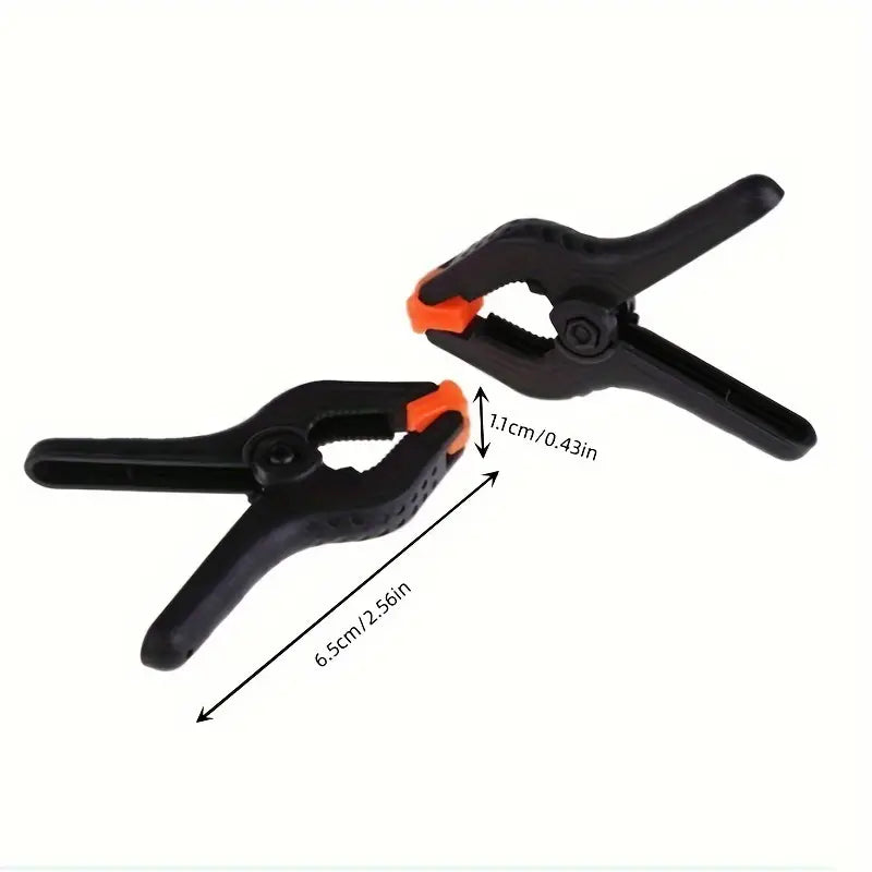 10pcs Plastic Spring Clamps, DIY Clip For Woodworking