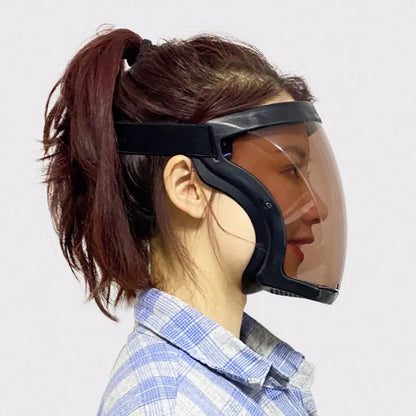 1pc Full-Face Hd Protective Mask - Anti-Fog