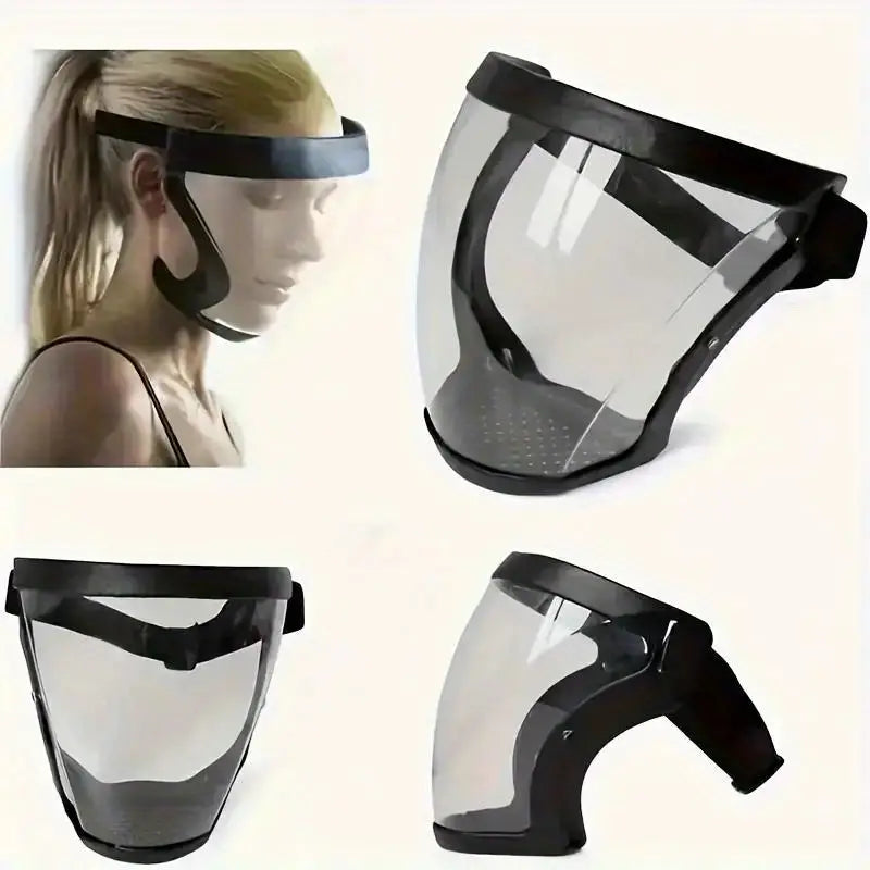 1pc Full-Face Hd Protective Mask - Anti-Fog