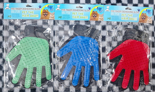 Five Finger Deshedding Glove