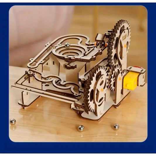 Intricate 3D Mechanical Track Balls Wooden Puzzle