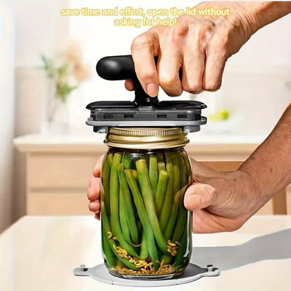 Versatile Manual Can Opener - Adjustable Jar & Bottle Opener