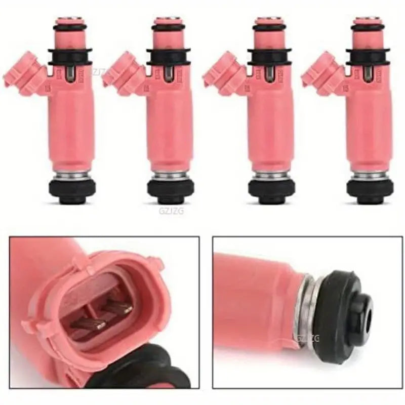 4Pcs High-Performance 565cc Pink Fuel Injectors for Subaru