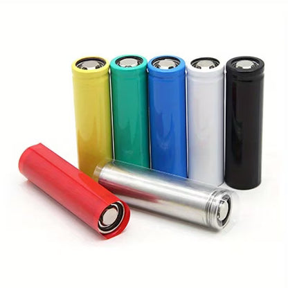 100pcs 18650 Tubes - Heavy-Duty PVC Insulated Sleeve with Multi-Color Options