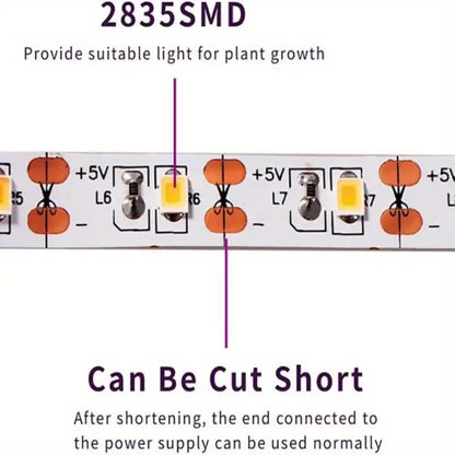 1pc FlexiGrow 4.88meter USB Powered LED Grow Light Strip