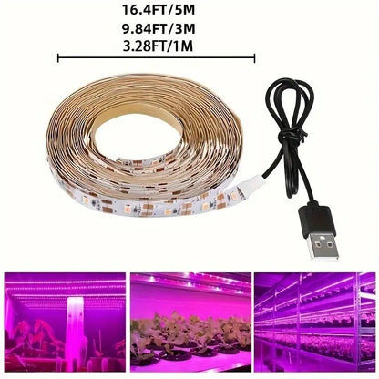 1pc FlexiGrow 4.88meter USB Powered LED Grow Light Strip