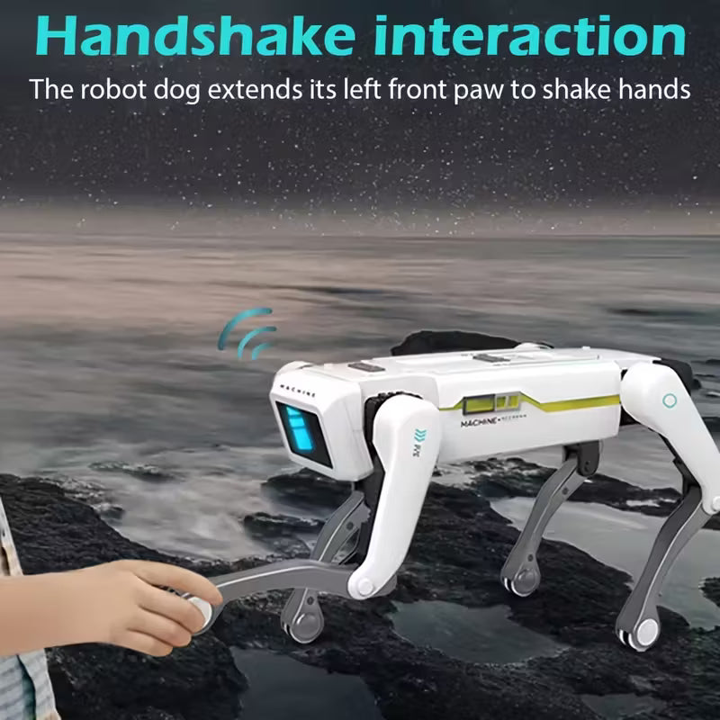 2.4G Remote Control Dog Robot With/Without Water Cannon Launcher, AI Voice Control & App Connectivity