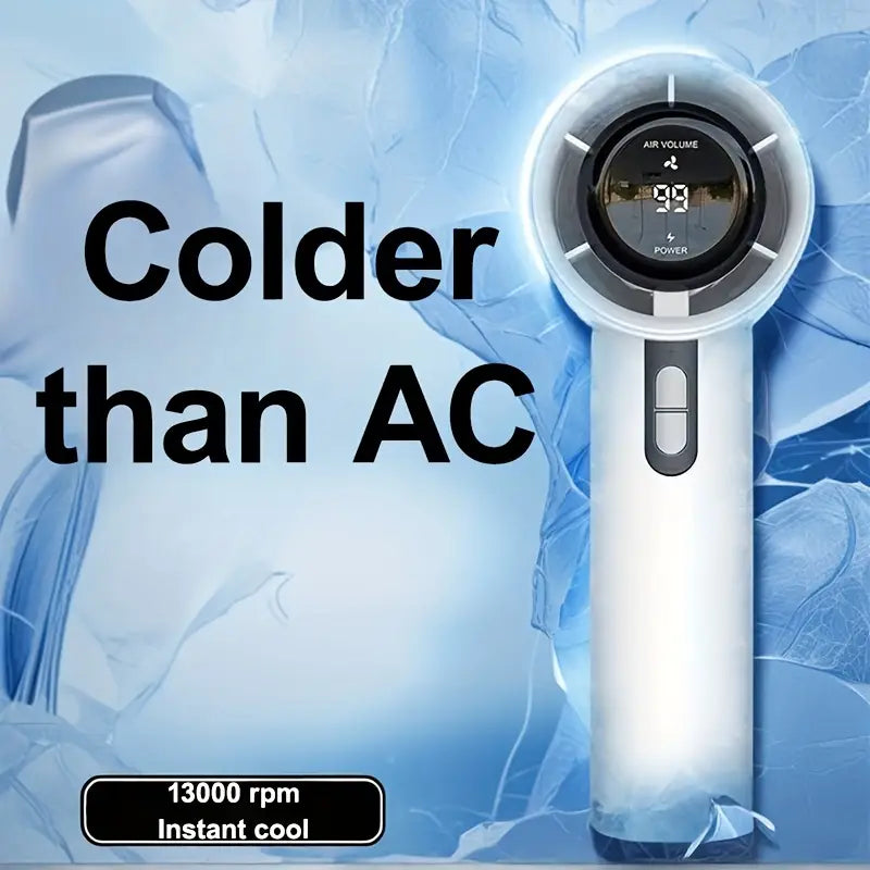 1pc AI00 Handheld Turbo Fan - Ultra Powerful 13000 RPM High-Speed