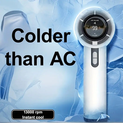 1pc AI00 Handheld Turbo Fan - Ultra Powerful 13000 RPM High-Speed