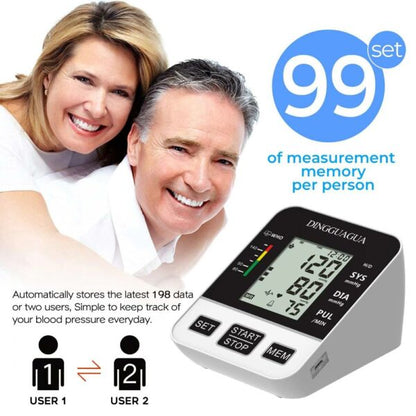 Blood Pressure Monitor Digital High Accuracy Upper Arm BP Pulse Heart Rate Monitoring